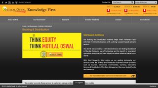 
                            10. Broking & Distribution - Motilal Oswal Group