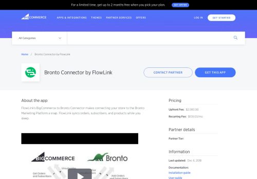 
                            6. Bronto Connector by FlowLink | BigCommerce