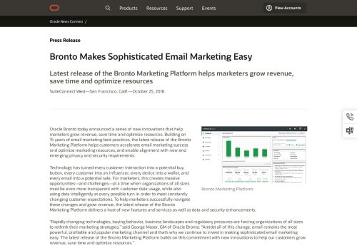 
                            5. Bronto Makes Sophisticated Email Marketing Easy | Oracle Middle ...