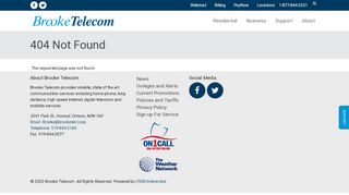 
                            8. Brooke Telecom | Internet Service Information Page