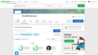 
                            8. Brookline Bancorp Reviews | Glassdoor