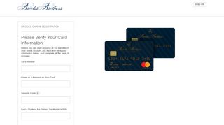 
                            4. Brooks Brothers Credit Card: Registration Verification - Citibank