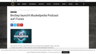 
                            7. BroSep launcht Muskelpedia Podcast auf iTunes - fitpedia