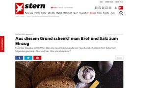 
                            6. Brot und Salz: Warum schenkt man es zum Einzug? | STERN.de