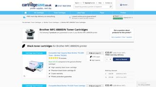 
                            11. Brother MFC-8880DN toner cartridges - Cartridge Save
