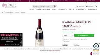 
                            7. Brouilly Louis Jadot Beaujolais 2015 | Weinhändler und Weinshop ...