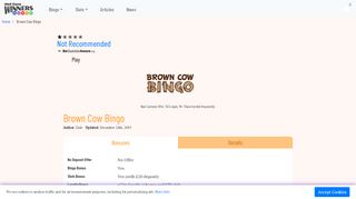 
                            7. Brown Cow Bingo Review | 100% Deposit Bonuses Available