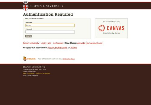 
                            2. Brown University Authentication for Web-Based Services