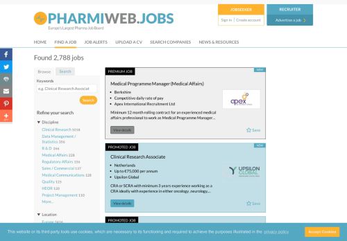 
                            5. Browse jobs | PharmiWeb.jobs