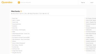 
                            5. Browse Quandoo Merchants Sitemap - D - Quandoo Singapore