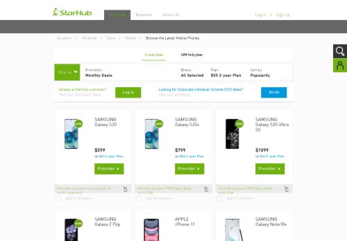 
                            3. Browse the Latest Mobile Phones | StarHub