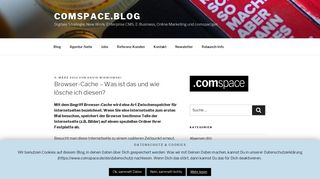 
                            1. Browser-Cache – Was ist das und wie lösche ich diesen? » comspace ...