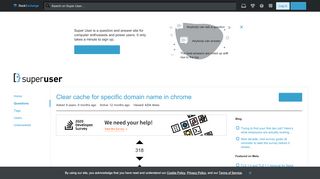 
                            6. browser - Clear cache for specific domain name in chrome - Super User