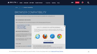 
                            10. Browser Compatibility : Delta Air Lines