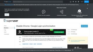 
                            6. browser - Disable Chrome / Google Login synchronisation - Super User