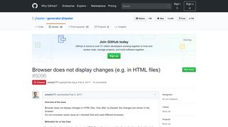 
                            4. Browser does not display changes (e.g. in HTML files) · Issue #5096 ...