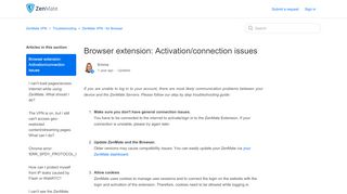 
                            7. Browser Extension: Aktivierungs-/Verbindungsprobleme – ZenMate ...