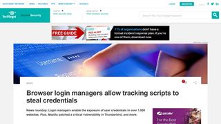 
                            6. Browser login managers allow tracking scripts to steal credentials