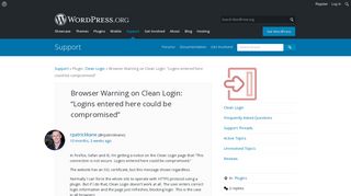 
                            2. Browser Warning on Clean Login: “Logins entered here could be ...