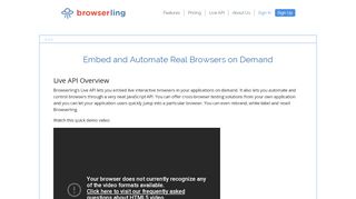 
                            3. Browserling: Live API