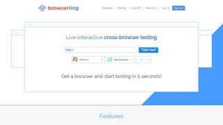 
                            7. Browserling - Live interactive cross-browser testing