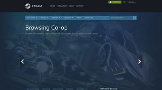 
                            4. Browsing Co-op - Steam