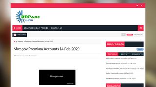 
                            5. Brpass.com - Free Premium Accounts: Mompov Premium Accounts 21 ...