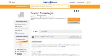 
                            6. Brscan Tecnologia - O que fazemos e Trabalhe conosco | Empregos ...