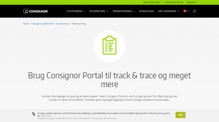 
                            2. Brug Consignor Portal til track & trace