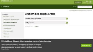 
                            11. Brugernavn og password - For Studerende - Aarhus Universitet