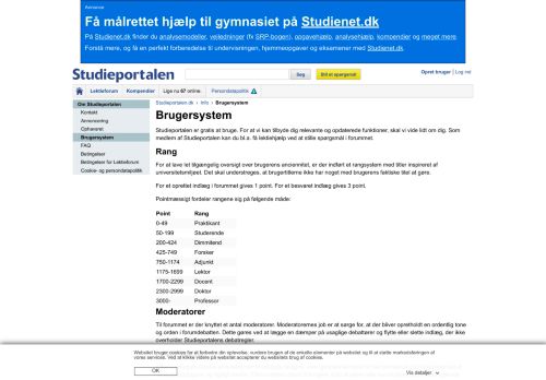 
                            5. Brugersystem - Studieportalen.dk