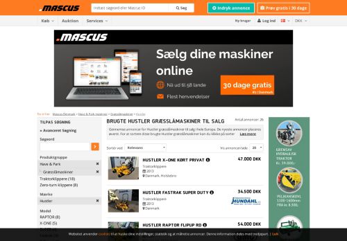 
                            10. Brugte Hustler græsslåmaskiner til salg - Mascus Denmark