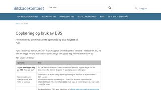 
                            2. Bruk av DBS | Finans Norge