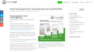 
                            6. Brukerguide reiseregning email og SMS/MMS • Meget ... - TravelText