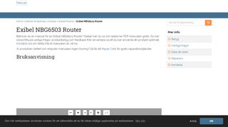 
                            4. Bruksanvisning - Exibel NBG6503 Router