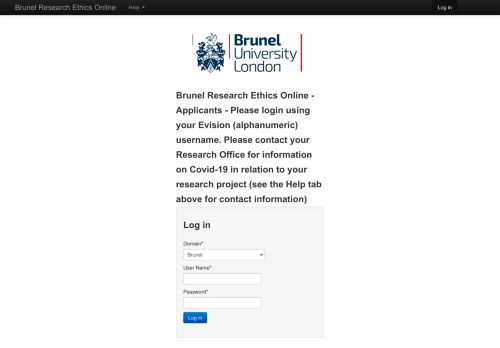 
                            4. Brunel Research Ethics Online
