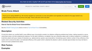 
                            6. Brute force attack - OWASP