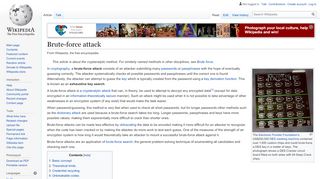 
                            5. Brute-force attack - Wikipedia