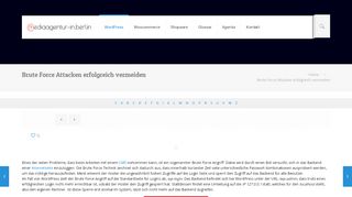 
                            10. Brute Force Attacken erfolgreich vermeiden - Wiki mediaagentur in berlin