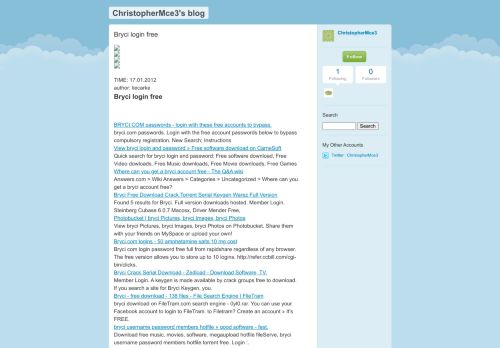 
                            4. Bryci login free - ChristopherMce3's blog - Typepad
