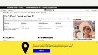 
                            9. B+S Card Service GmbH: Company Profile - Bloomberg