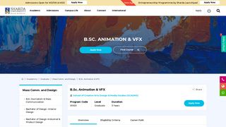
                            12. BSc Animation & VFX Course Syllabus & Eligibility - Admissions 2019