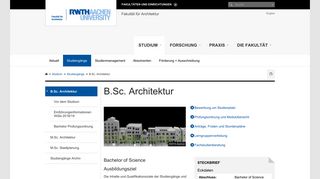 
                            7. B.Sc. Architektur - RWTH AACHEN UNIVERSITY Fakultät für ...