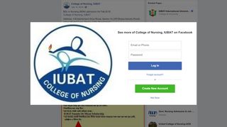 
                            11. BSc in Nursing (BSN) admission for Fall... - College of Nursing, IUBAT ...