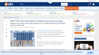 
                            11. BSE, PTC India, ICICI Bank to establish new power exchange