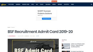 
                            5. BSF Admit Card 2017 – 2018 for Tradesman at bsf.nic.in | AglaSem ...