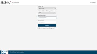 
                            12. BSH Login Page Netherlands