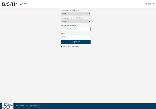
                            1. BSH Login Page Polonia