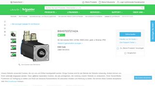 
                            9. BSH0703T21A2A - AC-Servomotor BSH, 2,8 Nm, 8000 U/min, glatt, o ...