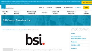 
                            13. BSI Group America, Inc. | RAPS